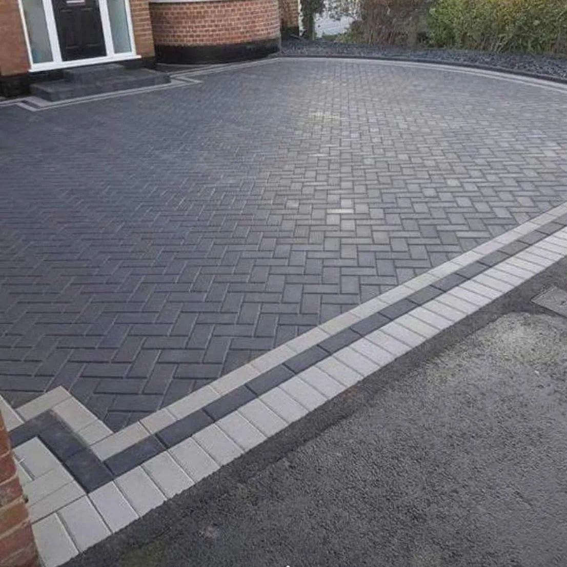 patterned driveway